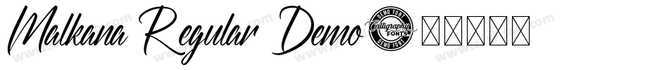 Malkana Regular Demo字体转换